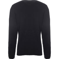 HUF Men's Black Knitted Sweatshirt with Abstract Art Design