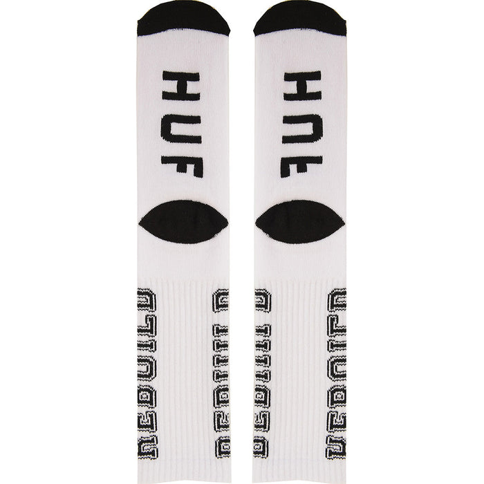 HUF Mens White Destroy Rebuild Socks