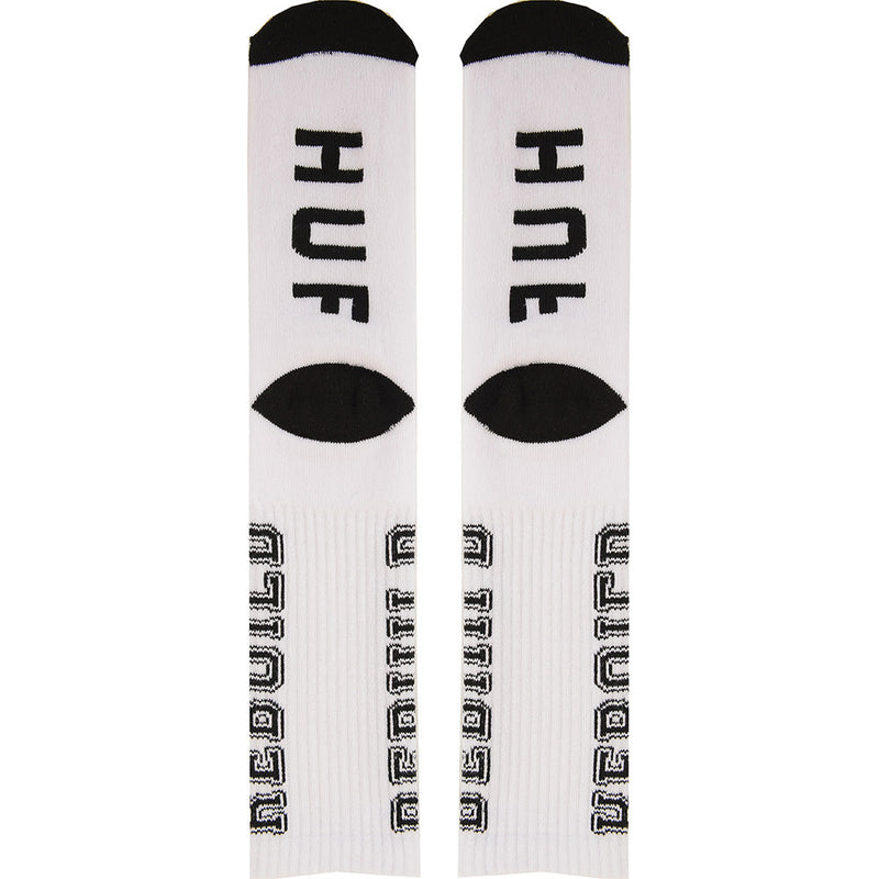 HUF Mens White Destroy Rebuild Socks