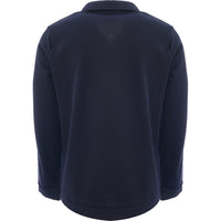 Harry Brown Mens Navy Mock Neck Polo Top