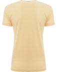 Lacoste Womens Pastel Yellow Slim Fit T-Shirt with Chest Logo