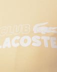 Lacoste Womens Pastel Yellow Slim Fit T-Shirt with Chest Logo