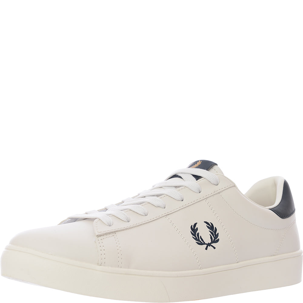 Fred Perry Mens White Spencer Leather Trainers