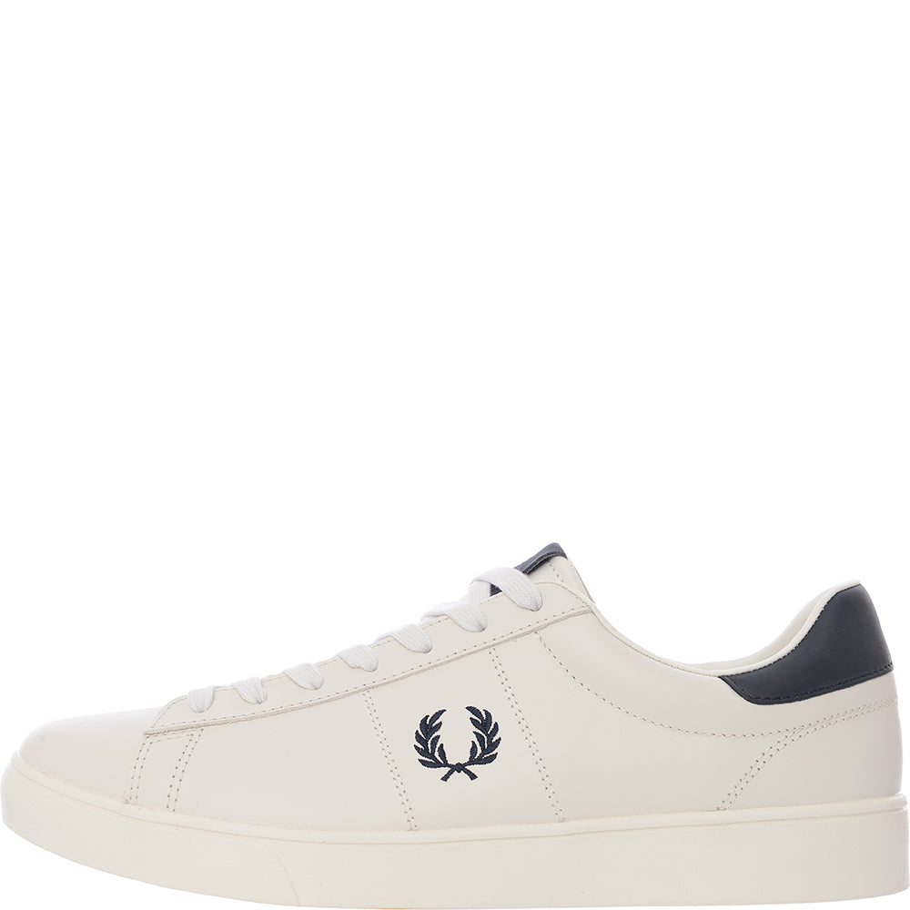 Fred Perry Mens White Spencer Leather Trainers