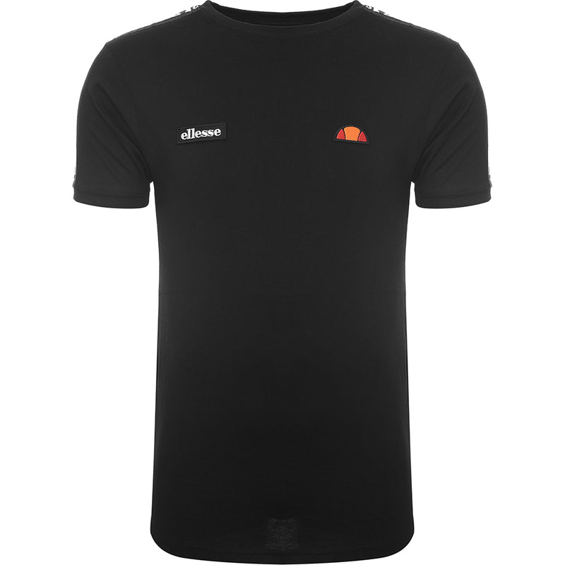 Ellesse Men's Black Fede T-Shirt With Taping