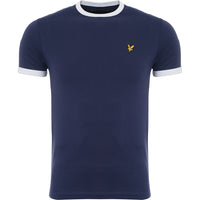 Lyle & Scott Men's Ringer T-Shirt in Navy