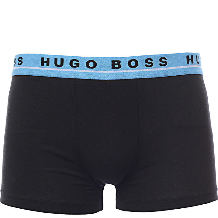 BOSS 3-Pack Trunks in Black/Grey/Khaki