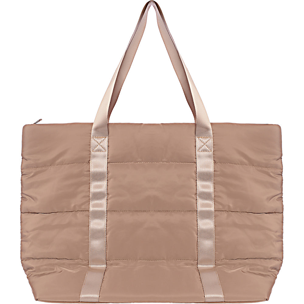 South Beach Women's Beige Padded Gym Tote Bag