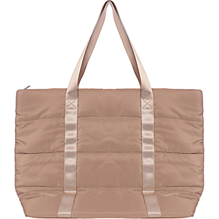 South Beach Women's Beige Padded Gym Tote Bag