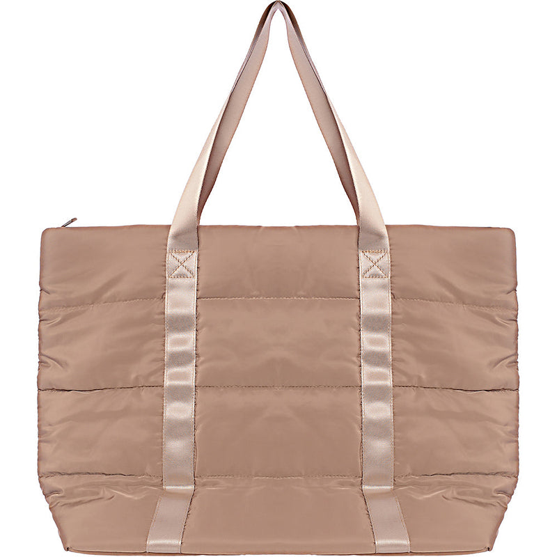 South Beach Women's Beige Padded Gym Tote Bag