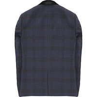 Twisted Tailor Men's Navy Check Anderson Tall Skinny Suit Jacket