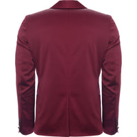 Mens Twisted Tailor Mens Draco Skinny Suit Jacket in Red