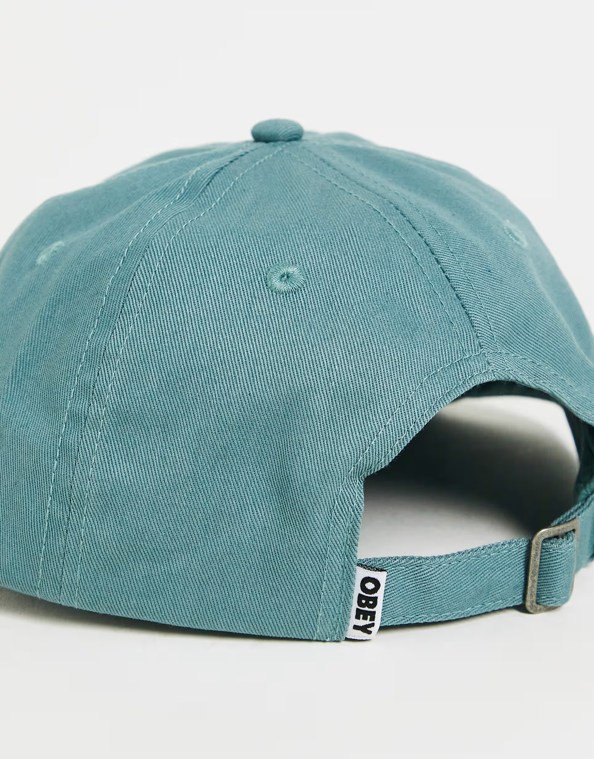 Obey Mens Block 6 Panel Cap In Grey