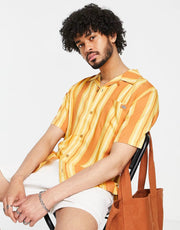 Dickies Mens Lynnwood Shirt in Yellow/Orange