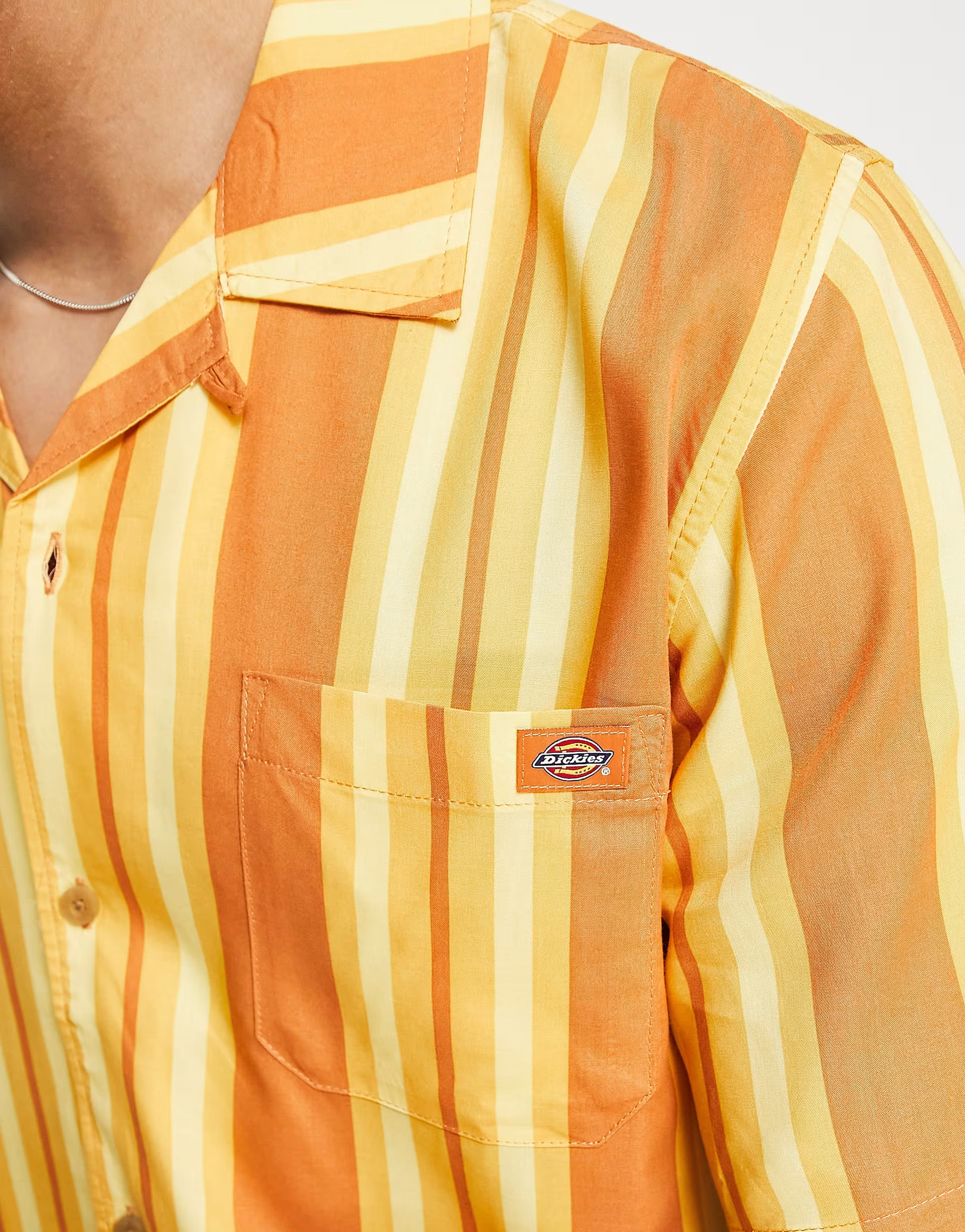 Dickies Mens Lynnwood Shirt in Yellow/Orange