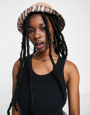 My Accessories Womens London Bucket Hat With Wave Print Turnup In Brown