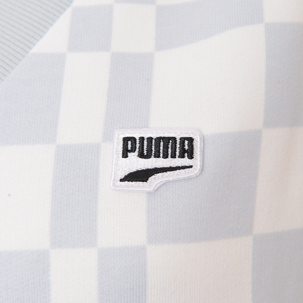 Puma Mens Pale Blue Downtown Checkerboard Vest