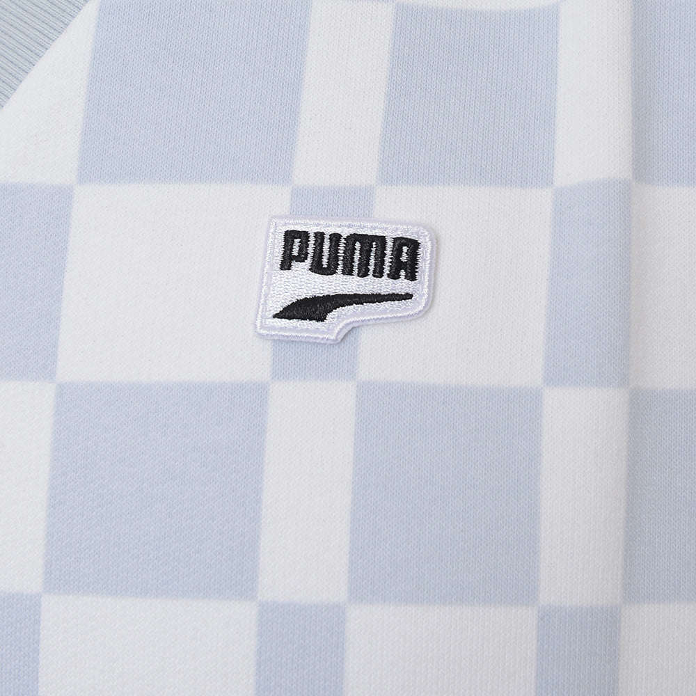 Puma Men's Pale Blue Downtown Checkerboard Vest