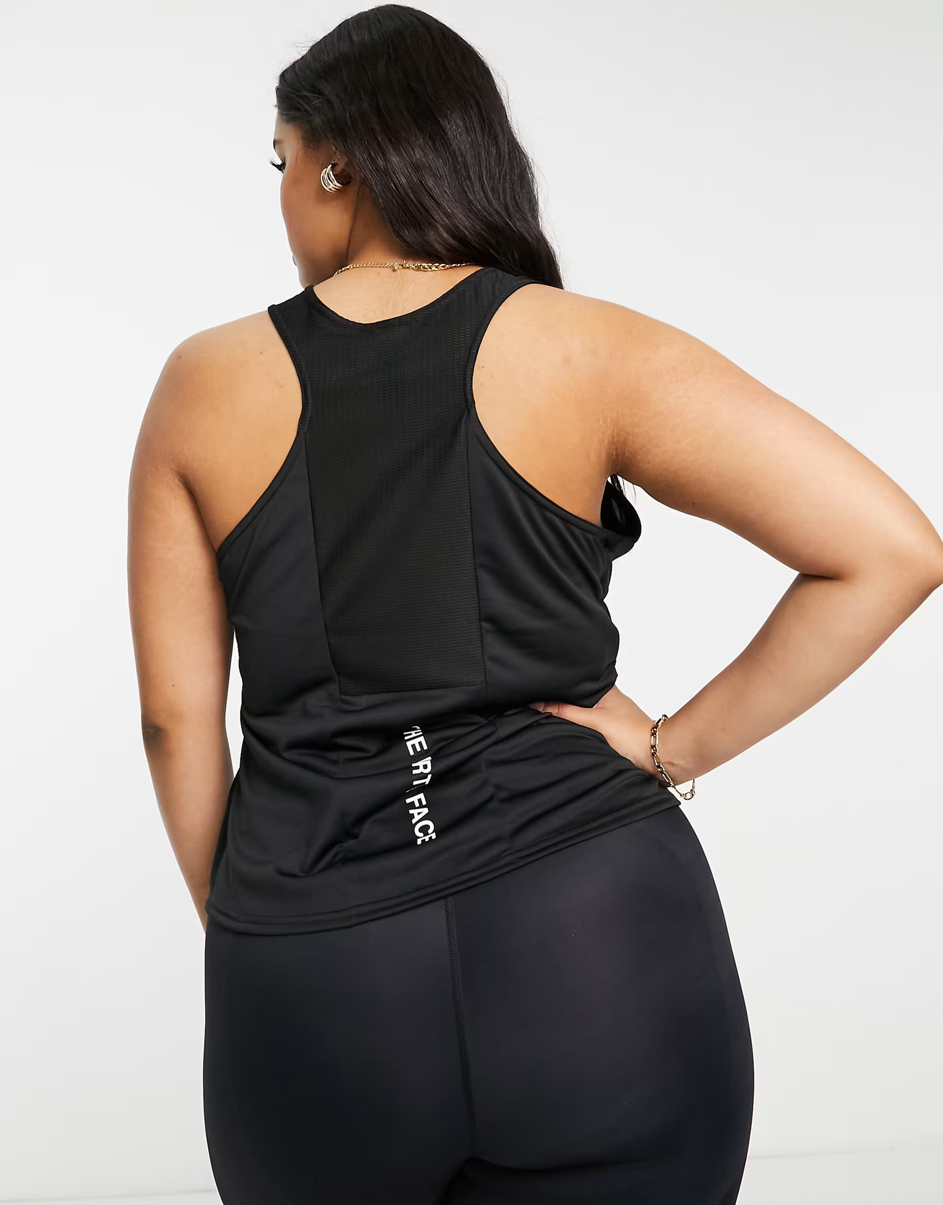 The North Face Womens Training Plus Mountain Athletic Tank Top In Black