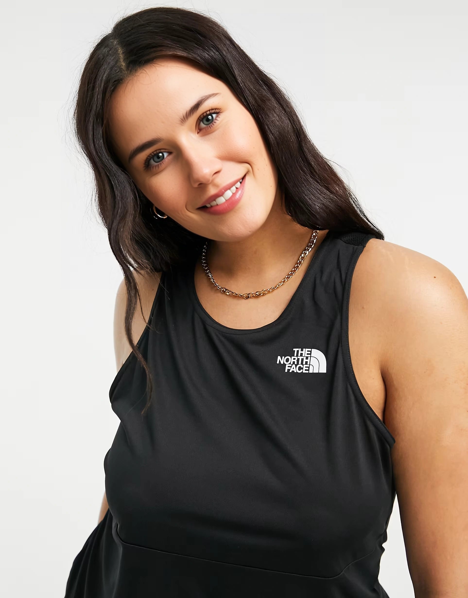 The North Face Womens Training Plus Mountain Athletic Tank Top In Black