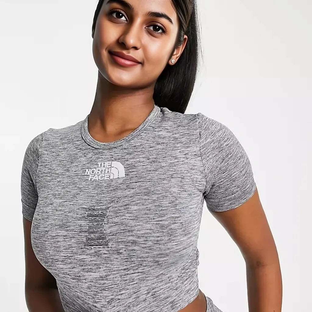 Womens The North Face Training Seamless Top in Grey