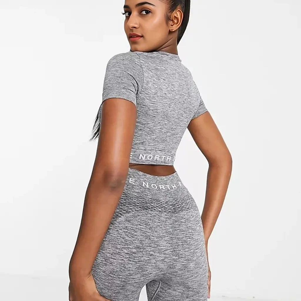 Womens The North Face Training Seamless Top in Grey