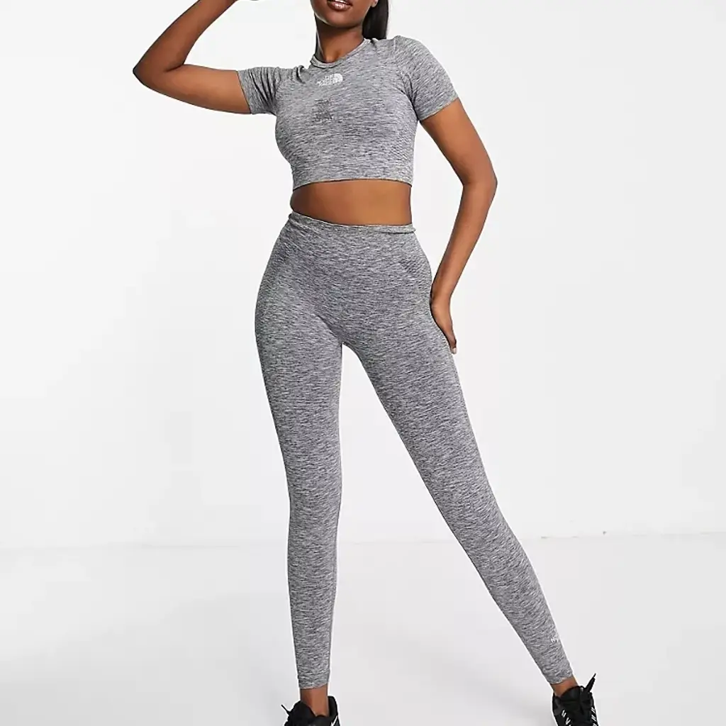 Womens The North Face Training Seamless Top in Grey