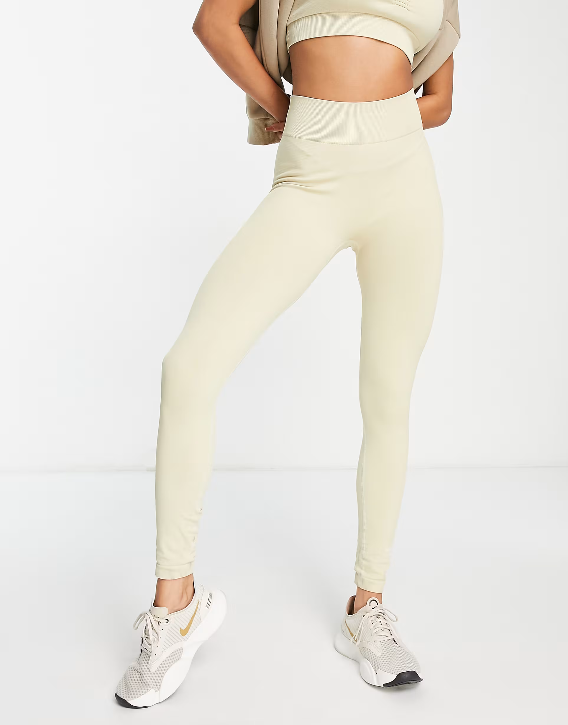 Womens The North Face Seamless Leggings in Beige
