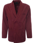 Mennace Men's Burgundy Double Breasted Blazer