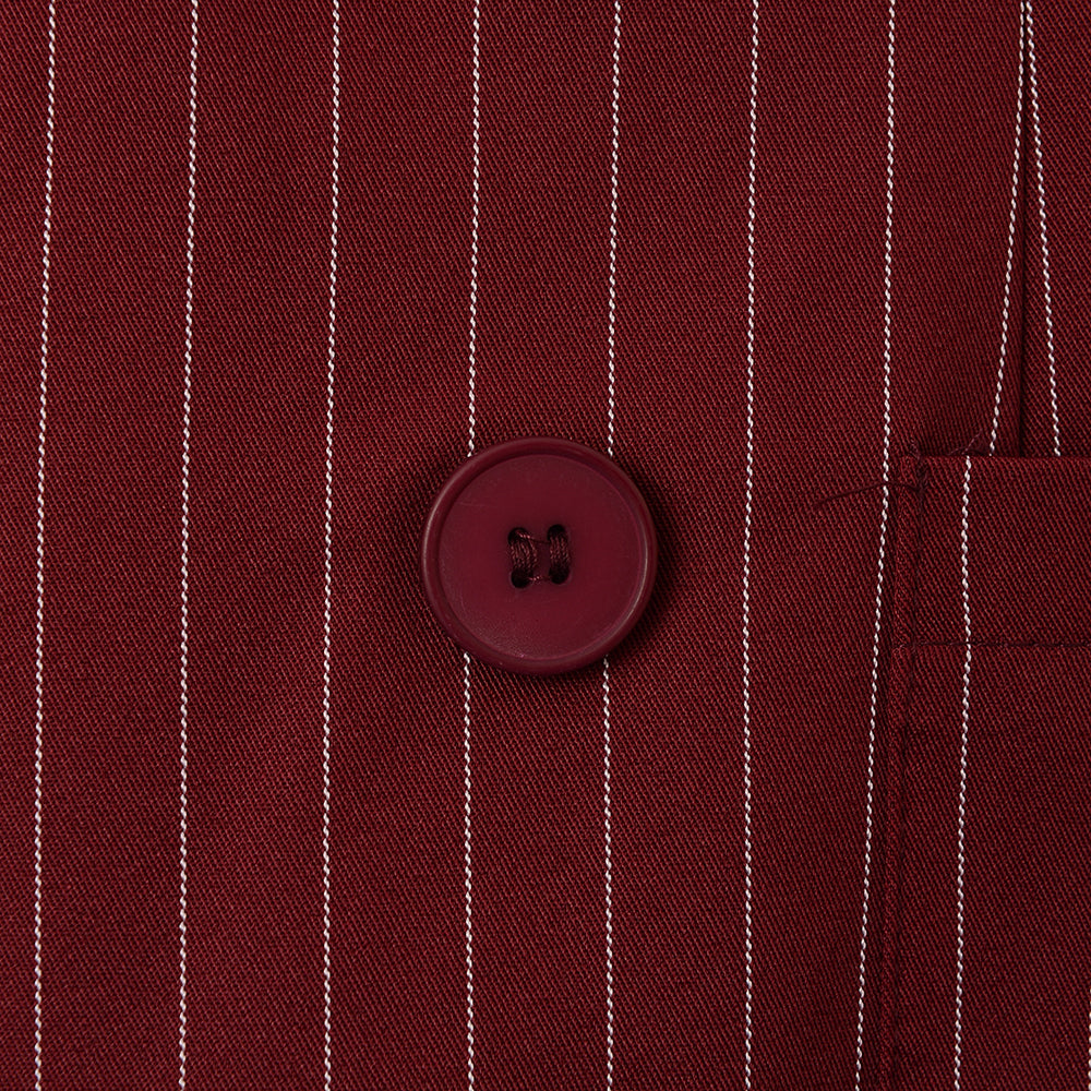 Mennace Men's Burgundy Double Breasted Blazer