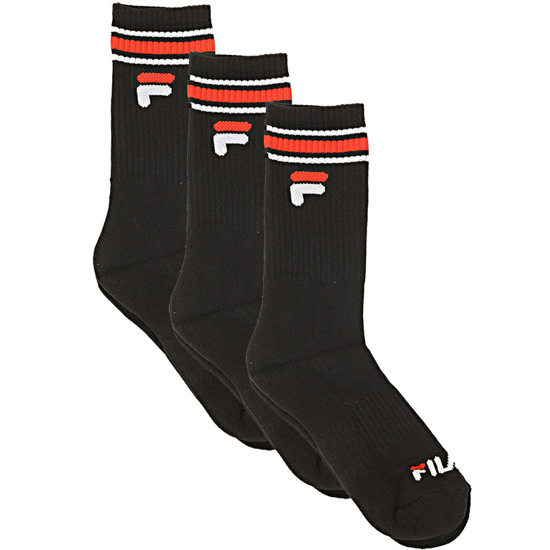 Fila Women's Black 3 Pack Socks