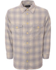 AllSaints Men's Lilac Shasta Checked Shirt