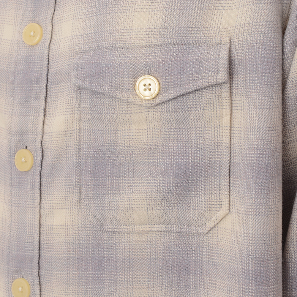 AllSaints Men's Lilac Shasta Checked Shirt