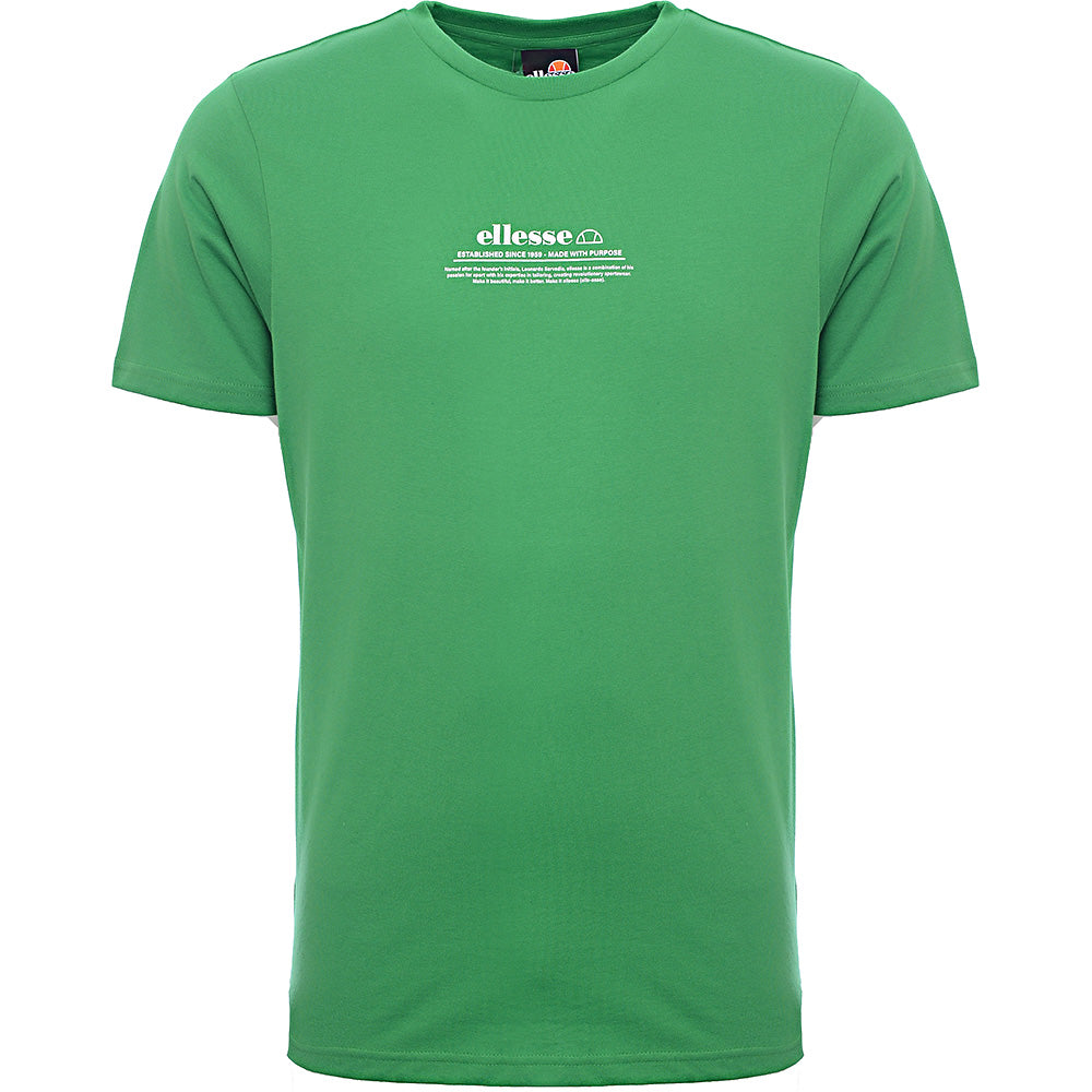 Ellesse Mens Green Oversized T-Shirt with Branding