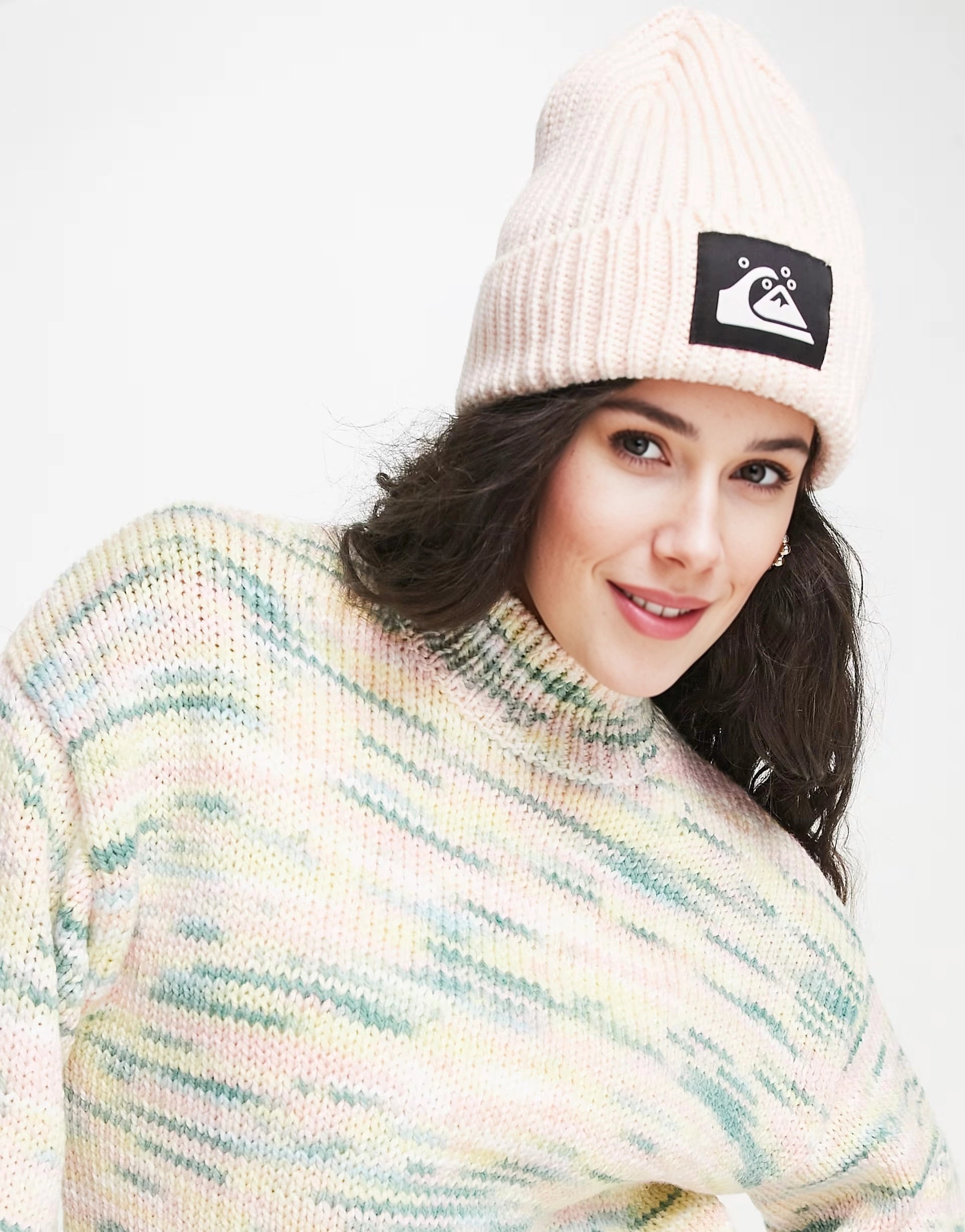 Womens Quiksilver Beanie in Pink