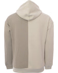 Another Influence Mens Grey Spliced Colour Block Hoodie