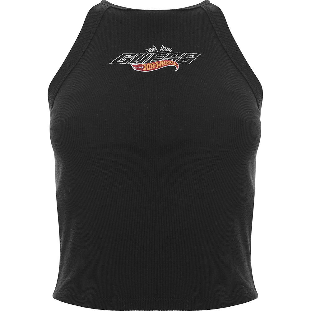 GUESS Originals Womens Black Triangle Logo Tank Top