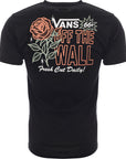 Vans Mens Flower Shoppe II Back Print T-Shirt in Black