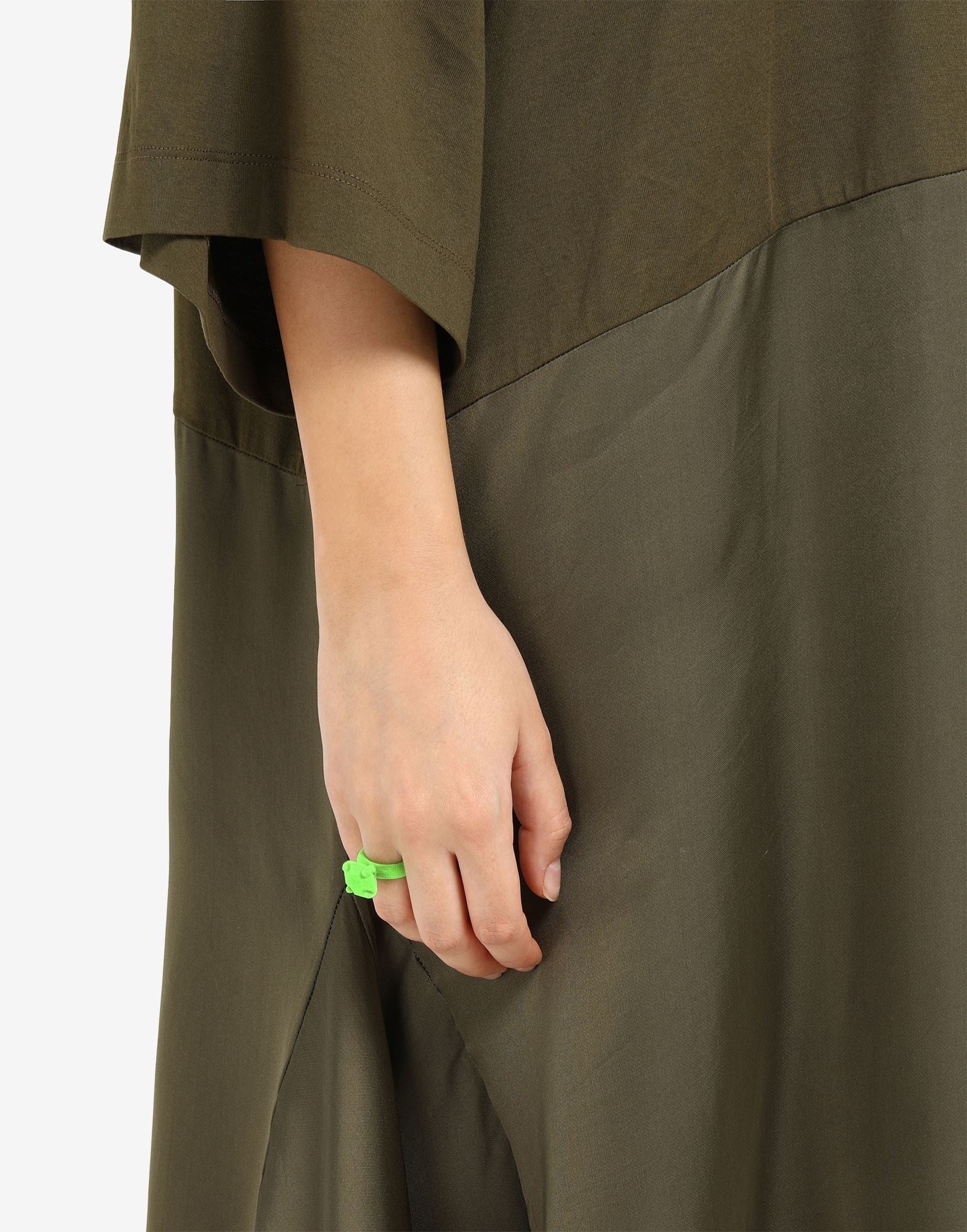 Mm6 Maison Margiela Women's Ring in Green