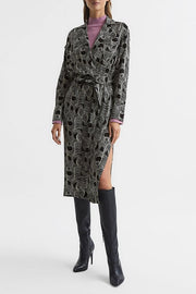 Georgina Dress in Cream & Black