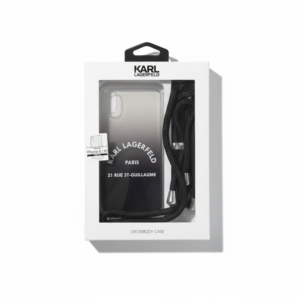 Karl Lagerfeld Unisex iPhone X/XS Crossbody Case