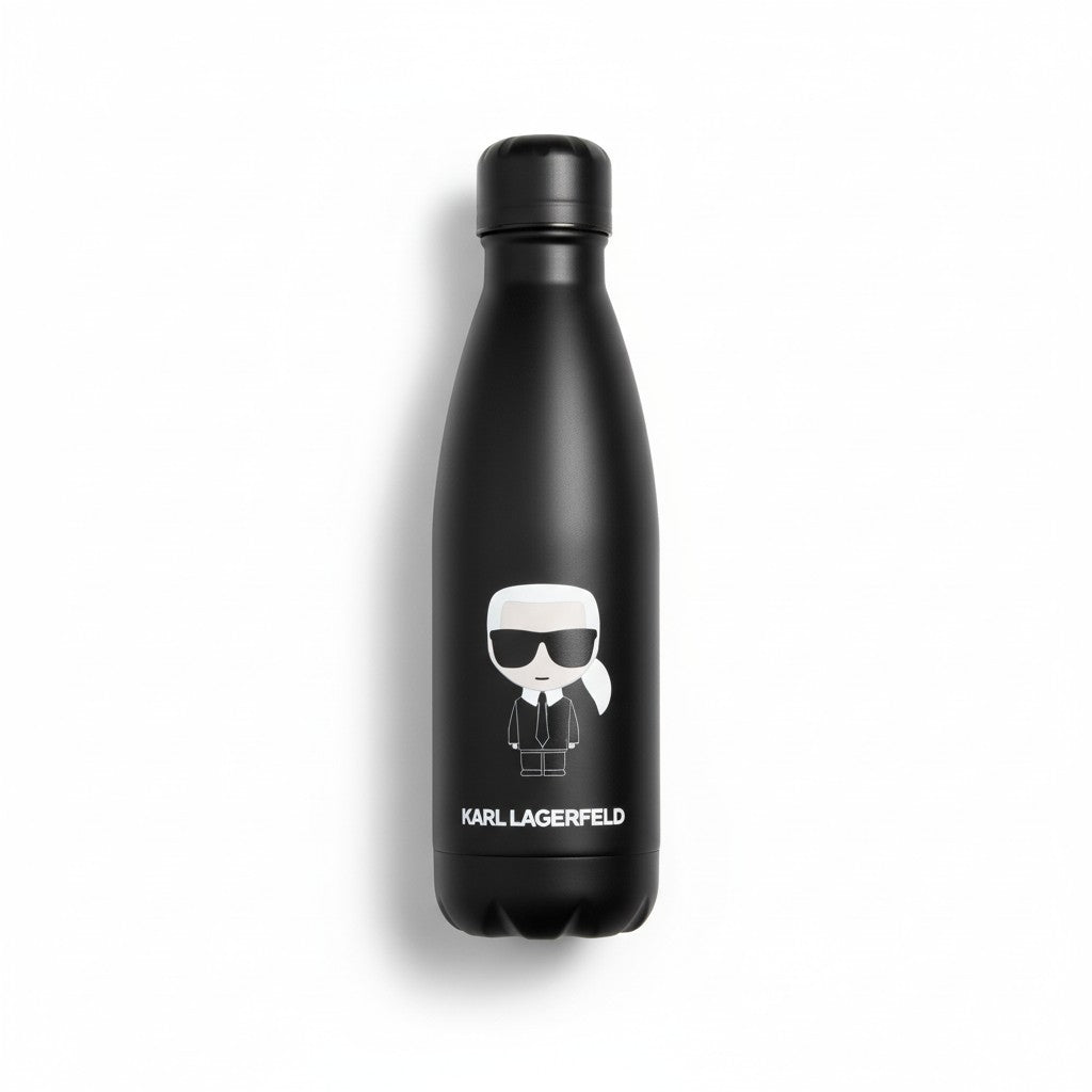 Karl Lagerfeld Unisex Black Water Bottle