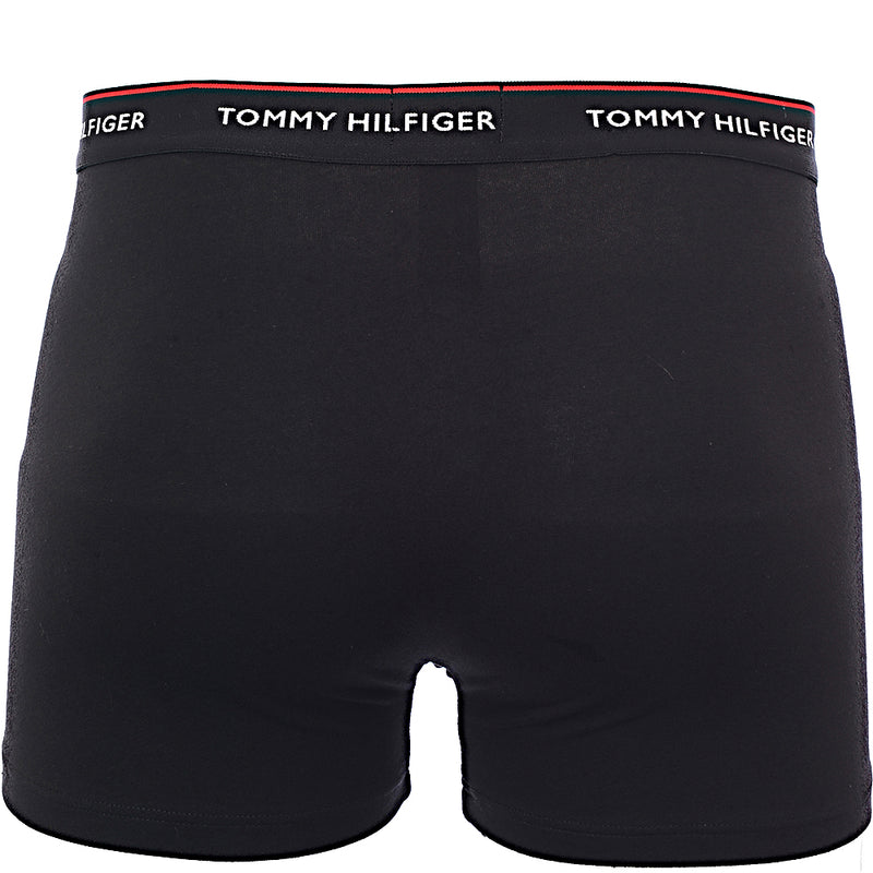 Tommy Hilfiger Mens Premium Essential 3 Pack Trunks In Black