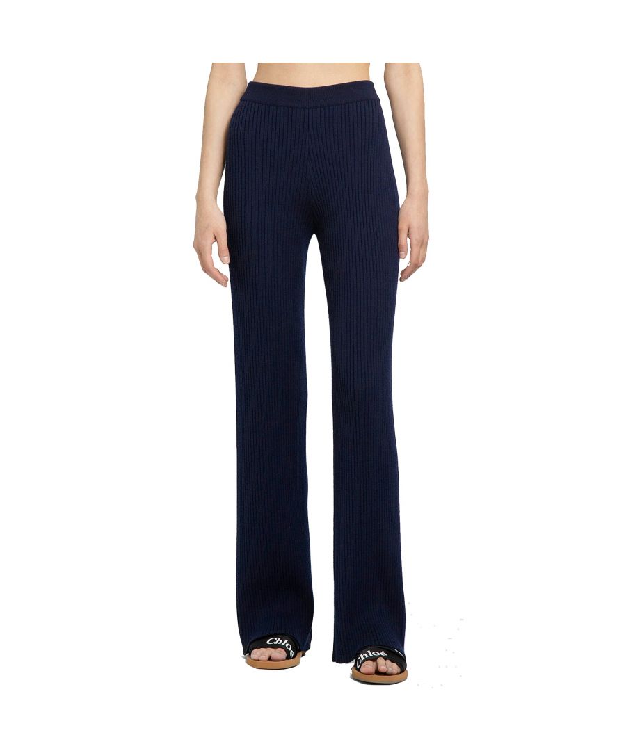 Chloe Women's Trousers in Navy