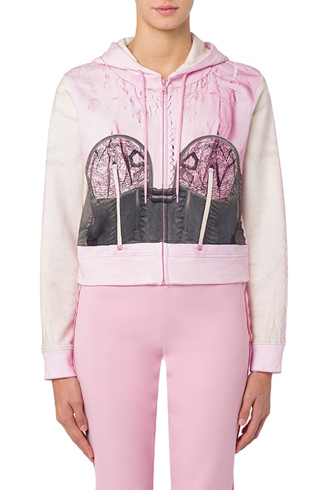 Inside Out Trompe-L'oeil Hoodie in Pink