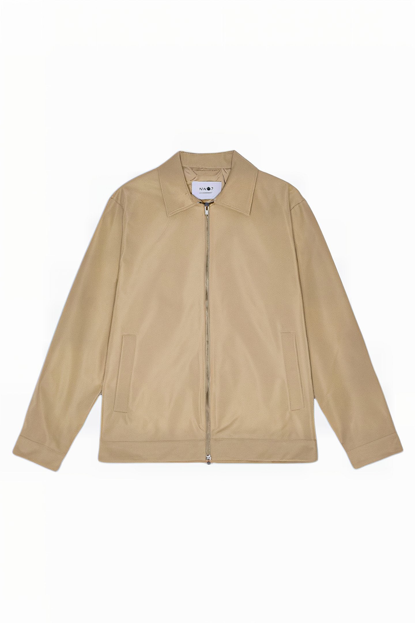 NN.07 Mael regular fit long sleeve khaki jacket