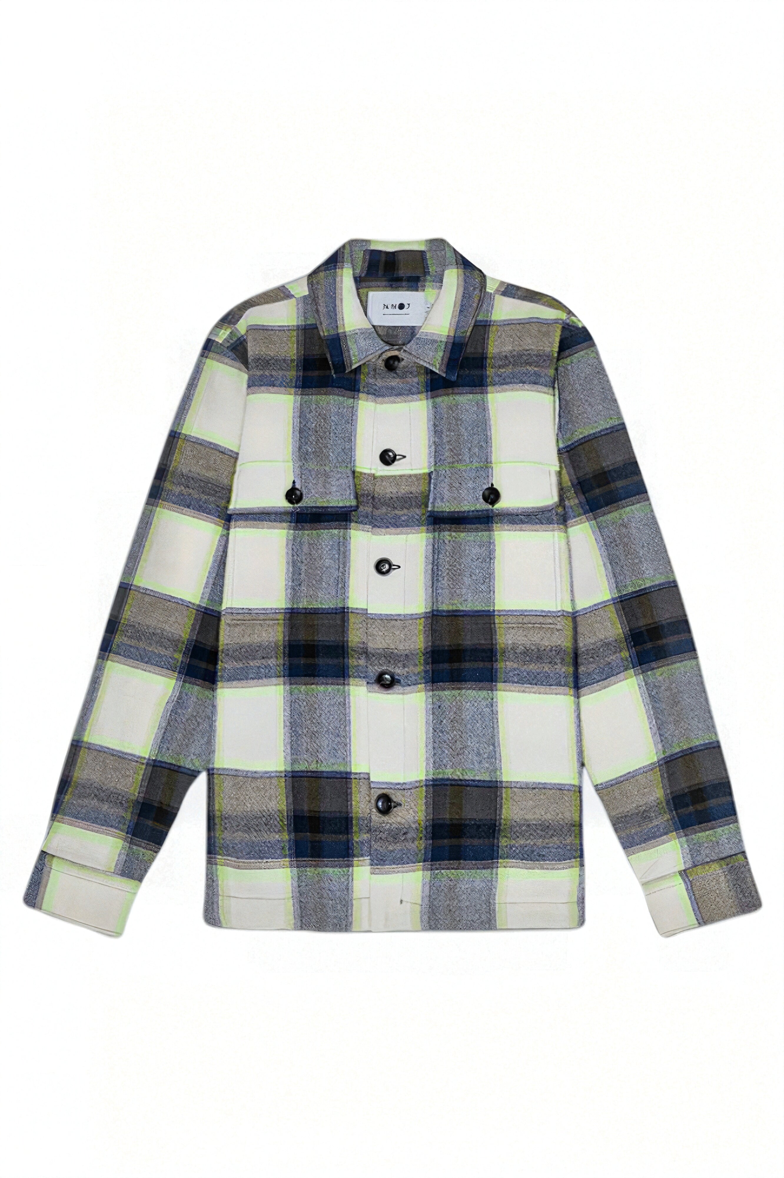 NN.07 Wilas 5265 regular fit light jacket in blue check