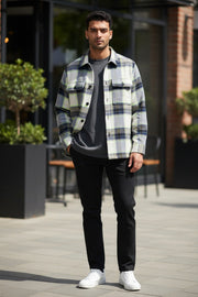 NN.07 Wilas 5265 regular fit light jacket in blue check