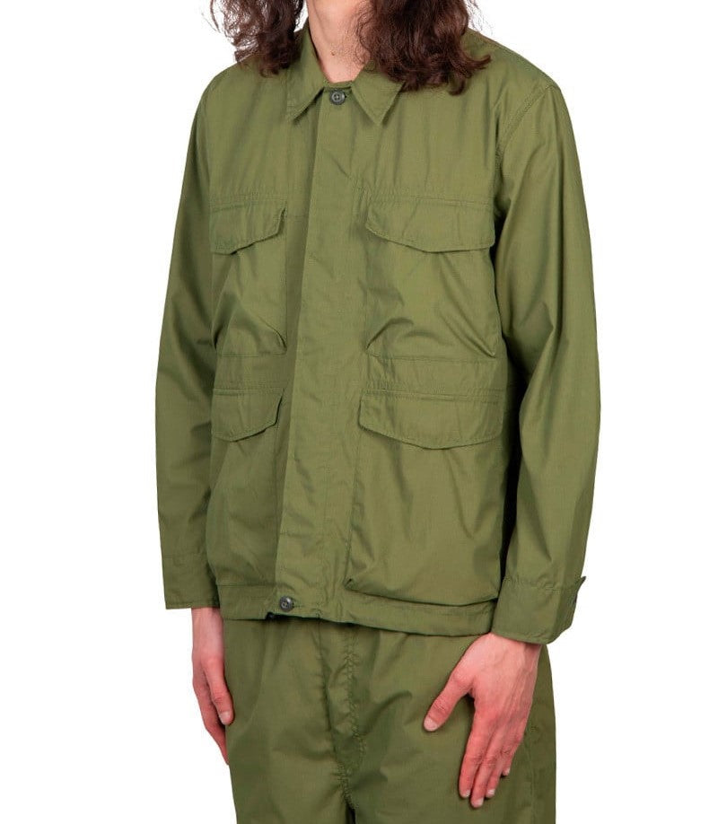 And Wander Men's Green Parachute Jacket in Khaki