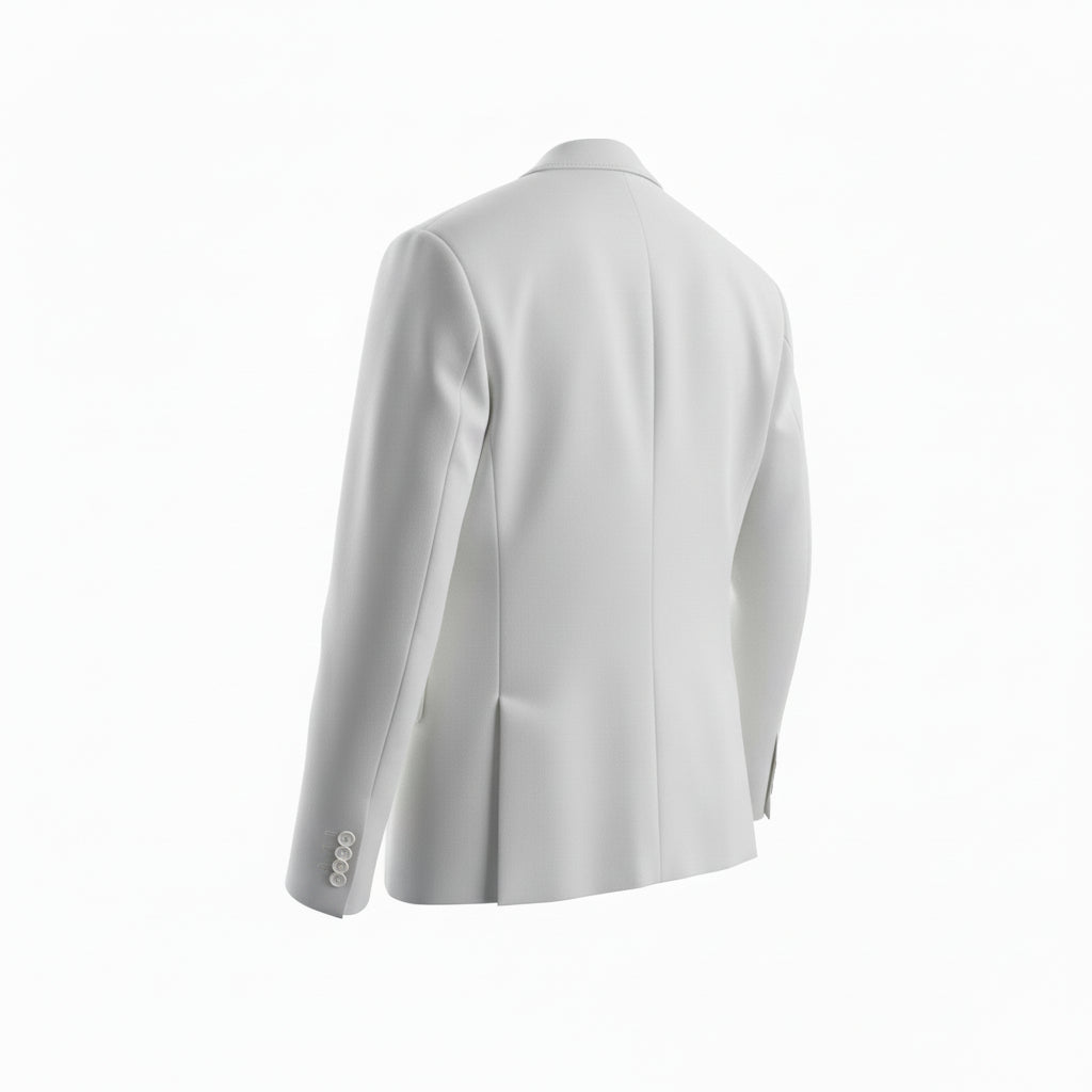 Dsquared2 Mens White Blazer With Black Trim